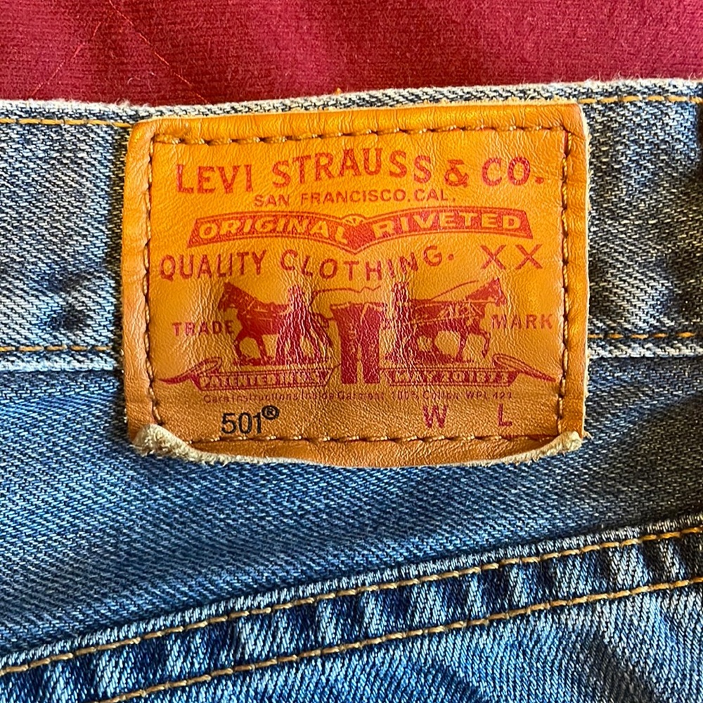 Levi’s 501’s, 100% cotton